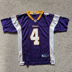 Brett Favre Vikings Youth Jersey L 14-16 Purple NFL Reebok On-Field